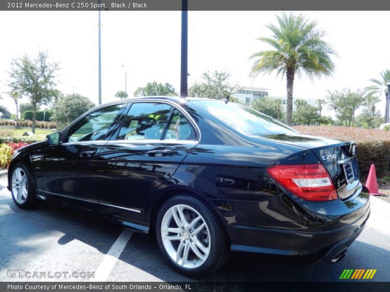 Black / Black 2012 Mercedes-Benz C 250 Sport