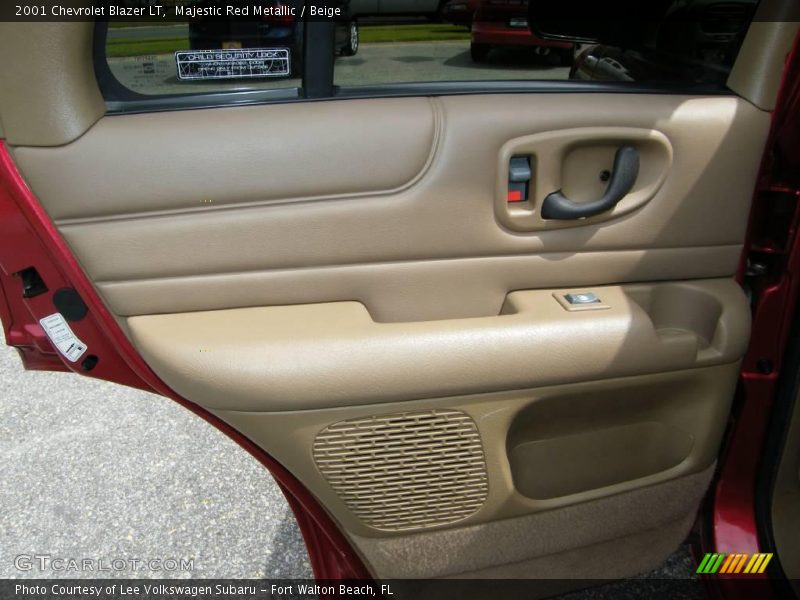 Majestic Red Metallic / Beige 2001 Chevrolet Blazer LT