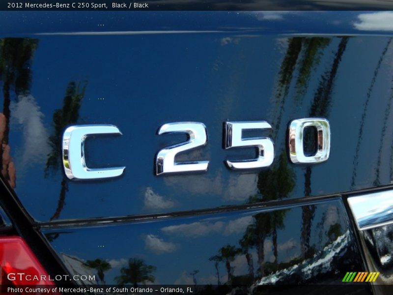 Black / Black 2012 Mercedes-Benz C 250 Sport