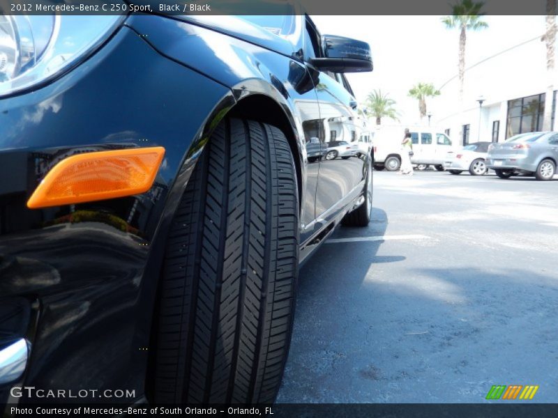 Black / Black 2012 Mercedes-Benz C 250 Sport