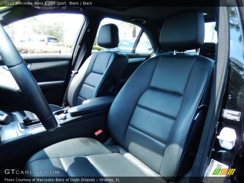 Black / Black 2012 Mercedes-Benz C 250 Sport