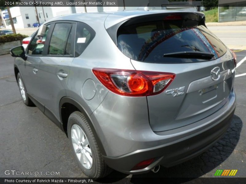 Liquid Silver Metallic / Black 2014 Mazda CX-5 Touring AWD