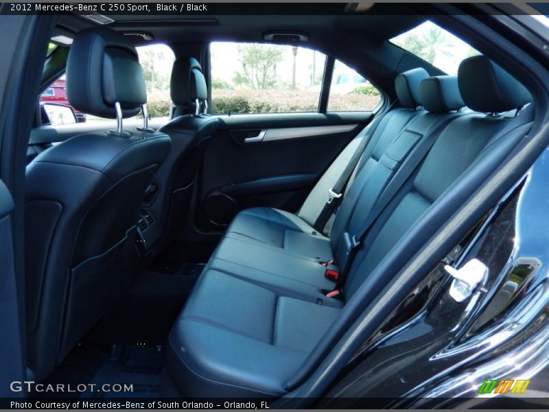 Black / Black 2012 Mercedes-Benz C 250 Sport