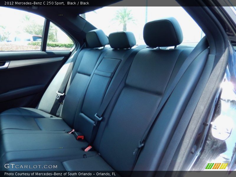 Black / Black 2012 Mercedes-Benz C 250 Sport