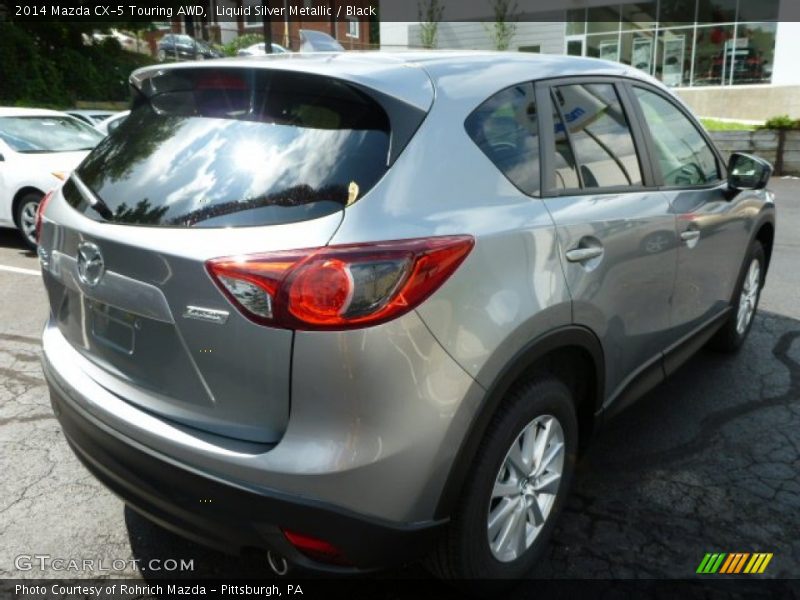 Liquid Silver Metallic / Black 2014 Mazda CX-5 Touring AWD