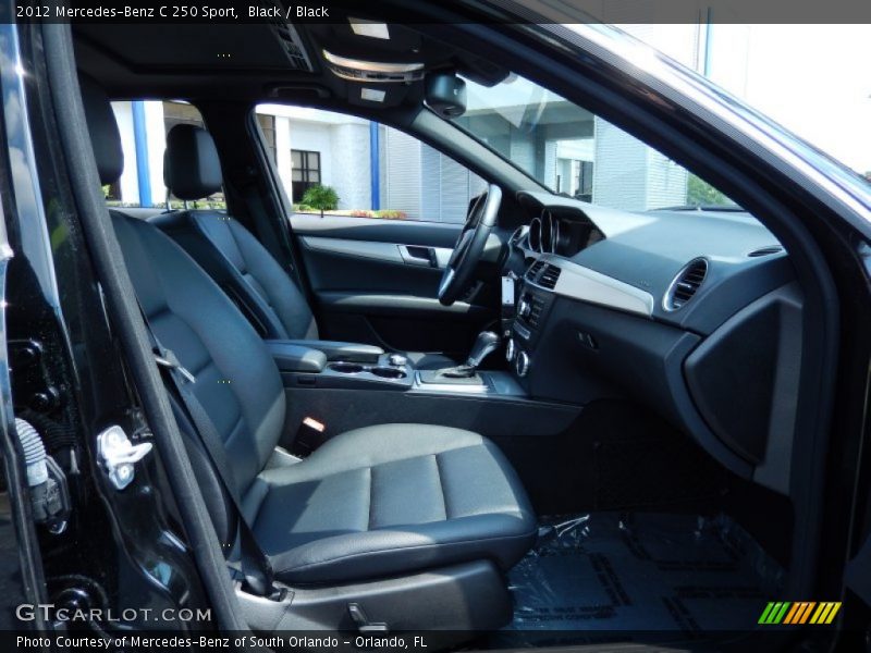 Black / Black 2012 Mercedes-Benz C 250 Sport