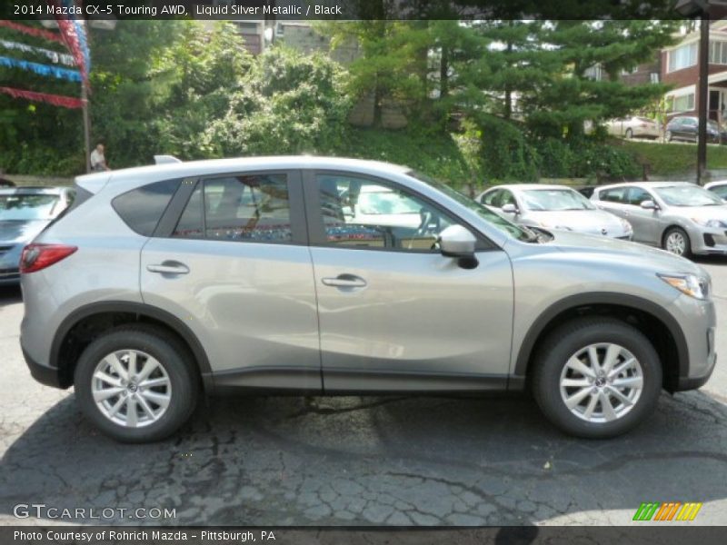 Liquid Silver Metallic / Black 2014 Mazda CX-5 Touring AWD