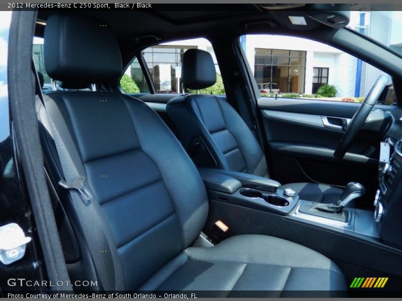 Black / Black 2012 Mercedes-Benz C 250 Sport