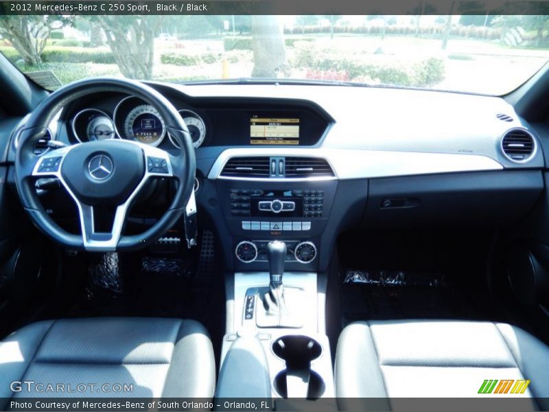 Black / Black 2012 Mercedes-Benz C 250 Sport