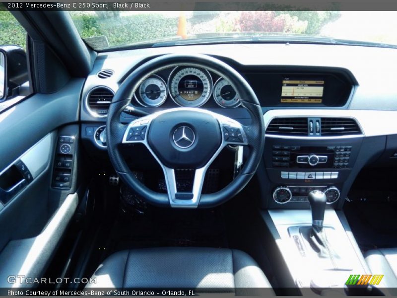 Black / Black 2012 Mercedes-Benz C 250 Sport