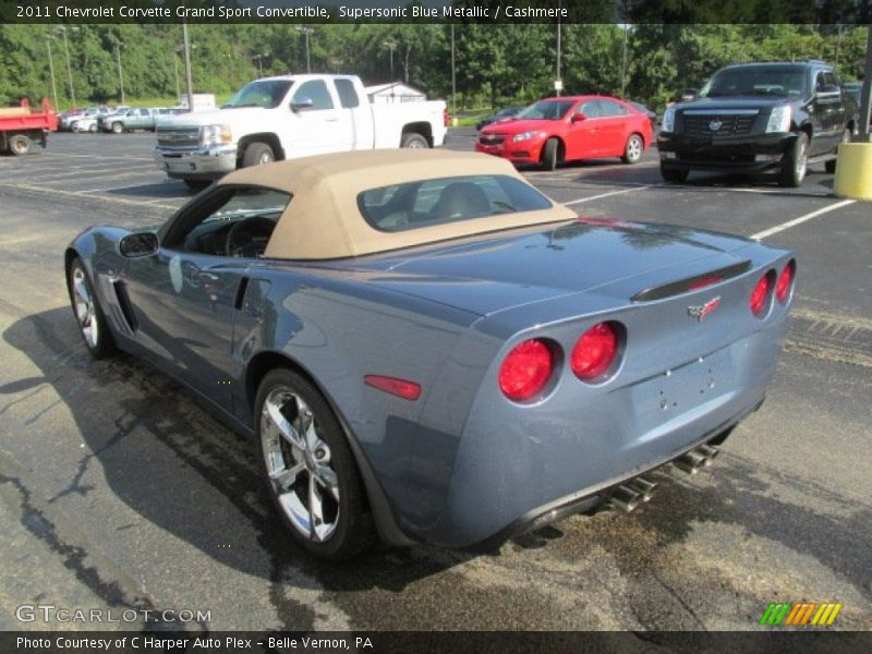 Supersonic Blue Metallic / Cashmere 2011 Chevrolet Corvette Grand Sport Convertible