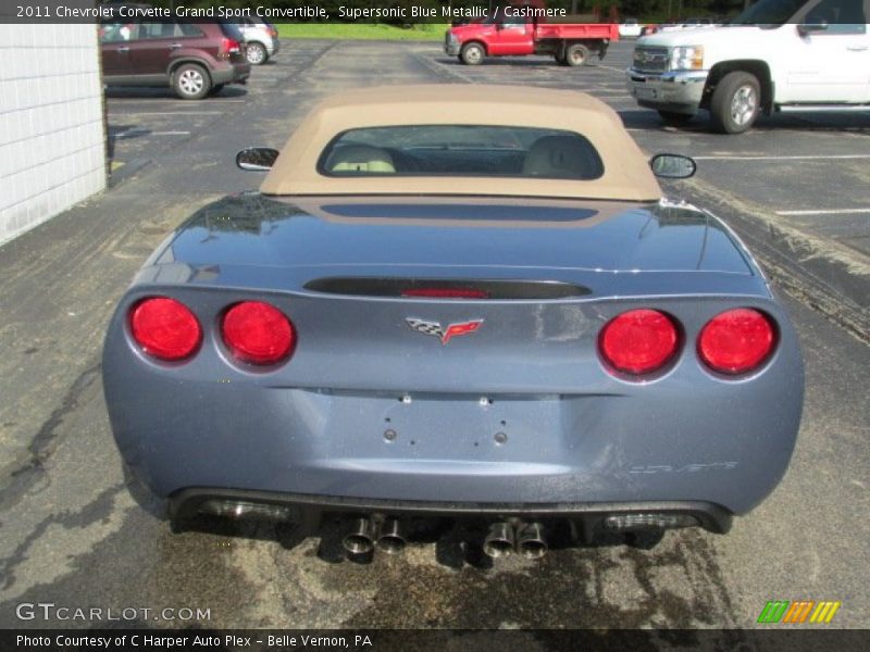 Supersonic Blue Metallic / Cashmere 2011 Chevrolet Corvette Grand Sport Convertible