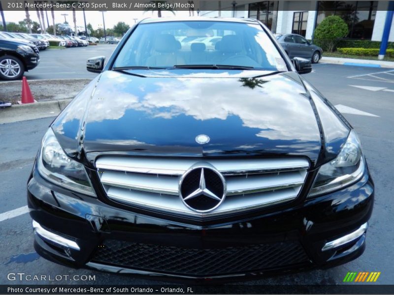Black / Almond Beige/Mocha 2012 Mercedes-Benz C 250 Sport