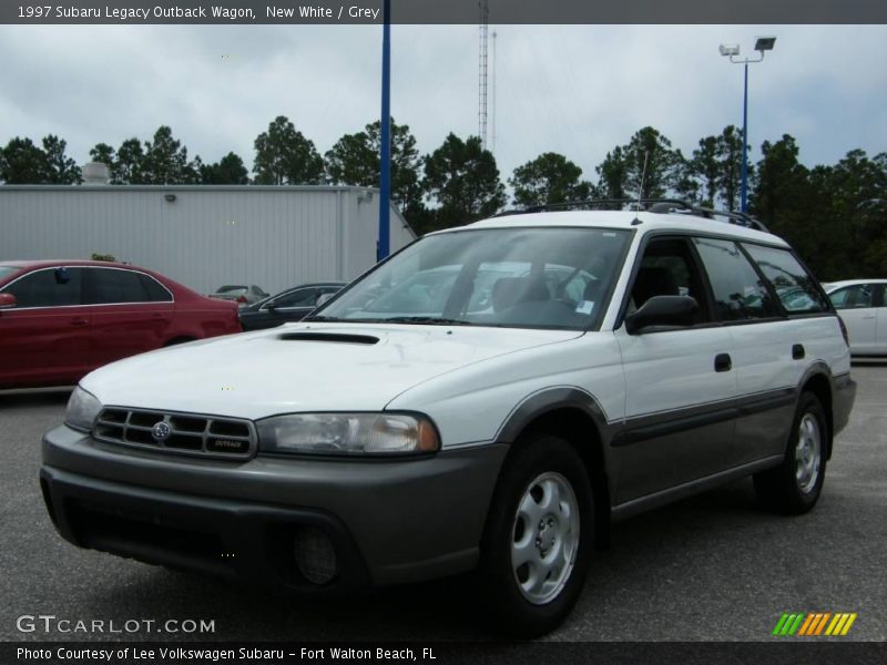New White / Grey 1997 Subaru Legacy Outback Wagon