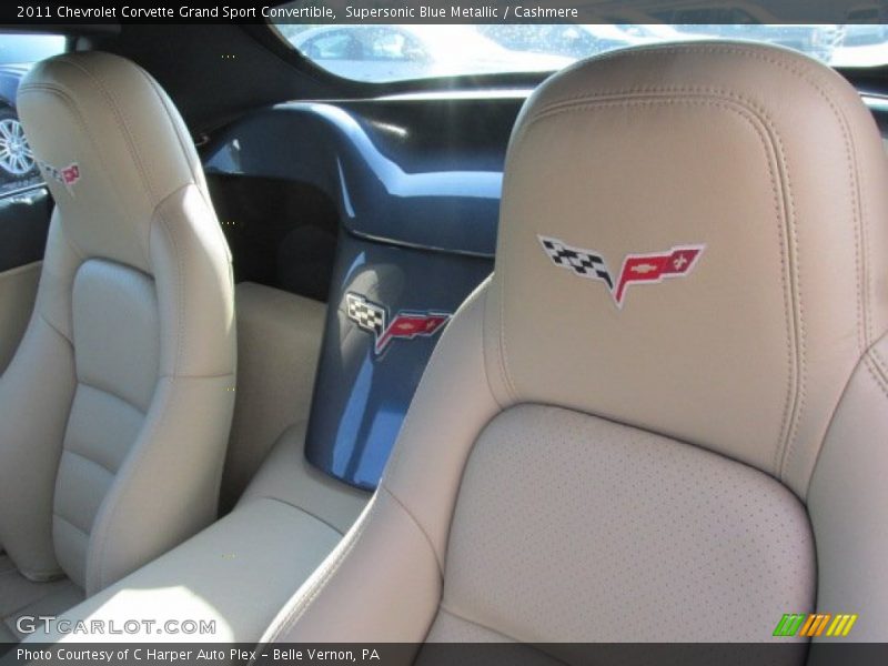 Supersonic Blue Metallic / Cashmere 2011 Chevrolet Corvette Grand Sport Convertible