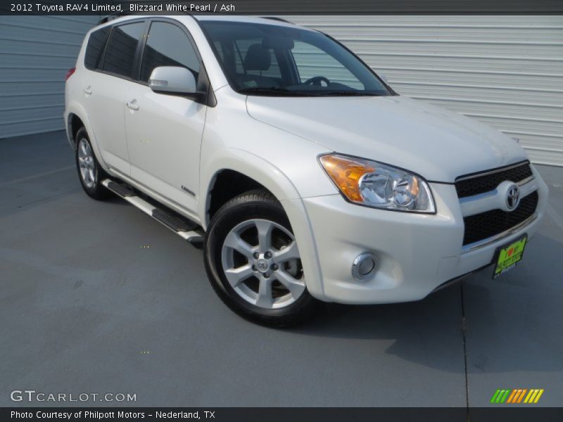 Blizzard White Pearl / Ash 2012 Toyota RAV4 Limited