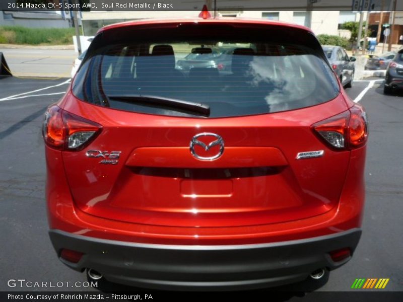 Soul Red Metallic / Black 2014 Mazda CX-5 Sport AWD