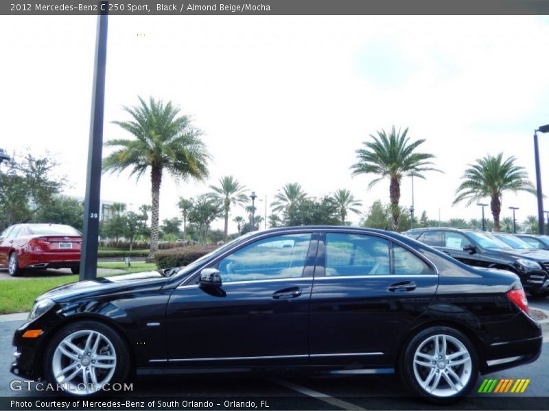 Black / Almond Beige/Mocha 2012 Mercedes-Benz C 250 Sport