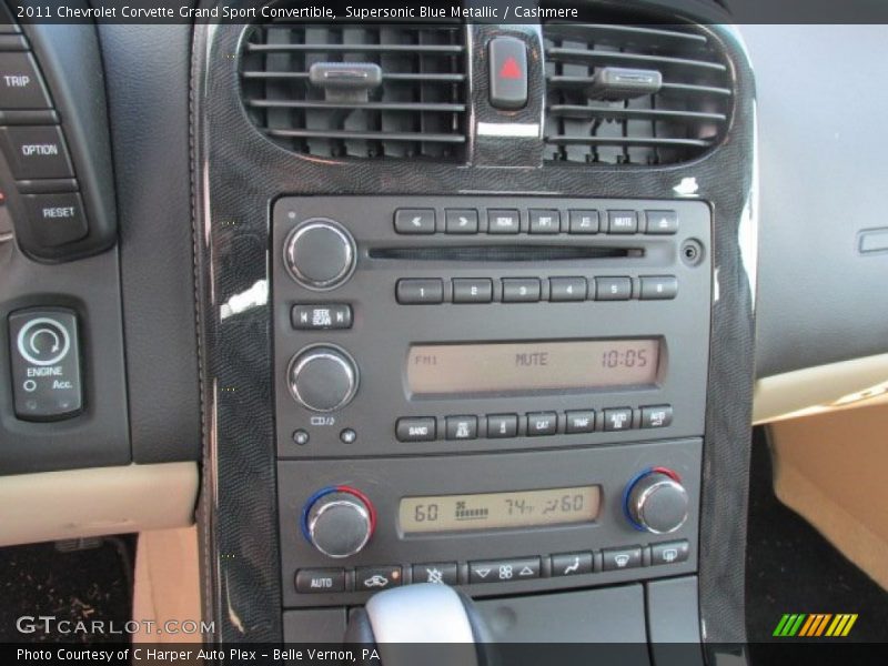 Controls of 2011 Corvette Grand Sport Convertible