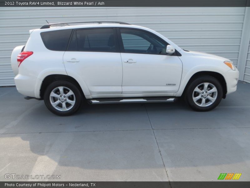 Blizzard White Pearl / Ash 2012 Toyota RAV4 Limited