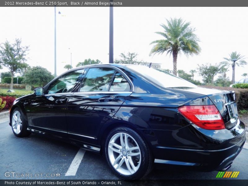 Black / Almond Beige/Mocha 2012 Mercedes-Benz C 250 Sport