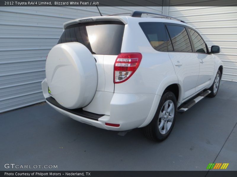 Blizzard White Pearl / Ash 2012 Toyota RAV4 Limited