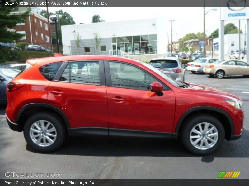 Soul Red Metallic / Black 2014 Mazda CX-5 Sport AWD