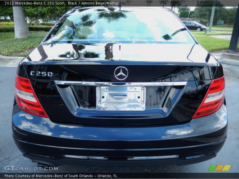 Black / Almond Beige/Mocha 2012 Mercedes-Benz C 250 Sport