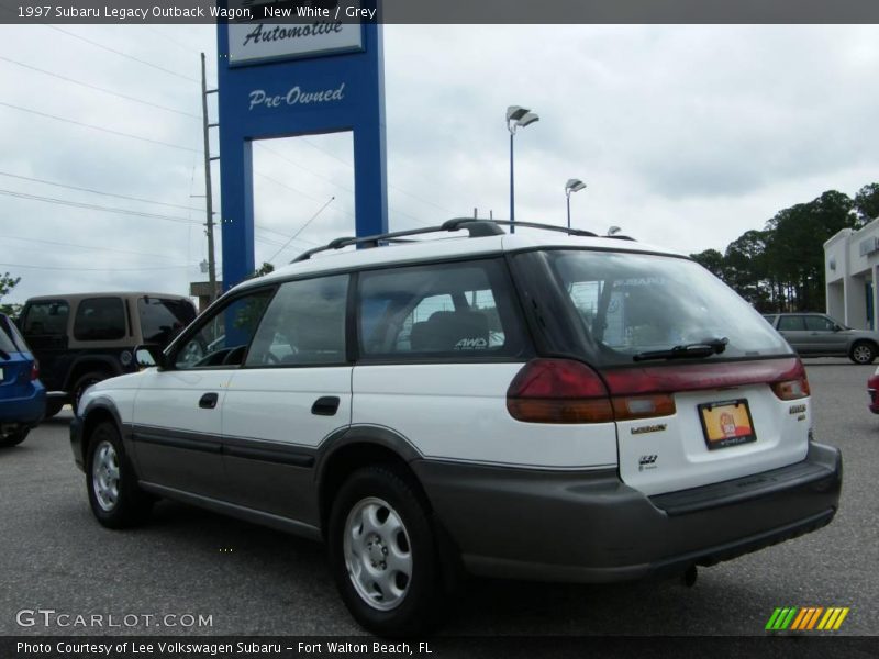 New White / Grey 1997 Subaru Legacy Outback Wagon