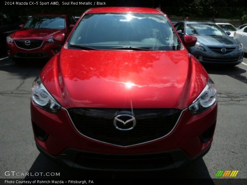 Soul Red Metallic / Black 2014 Mazda CX-5 Sport AWD