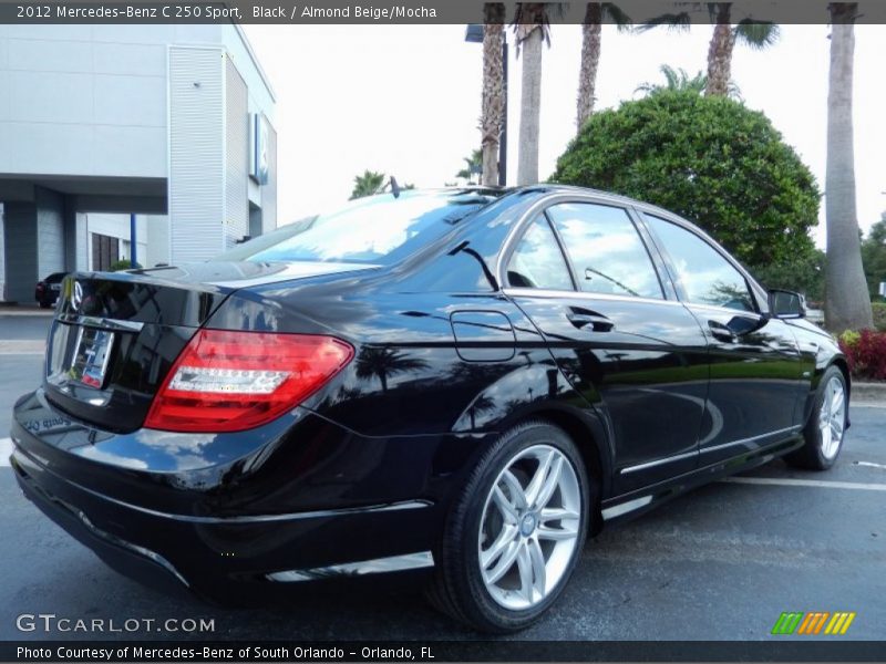 Black / Almond Beige/Mocha 2012 Mercedes-Benz C 250 Sport