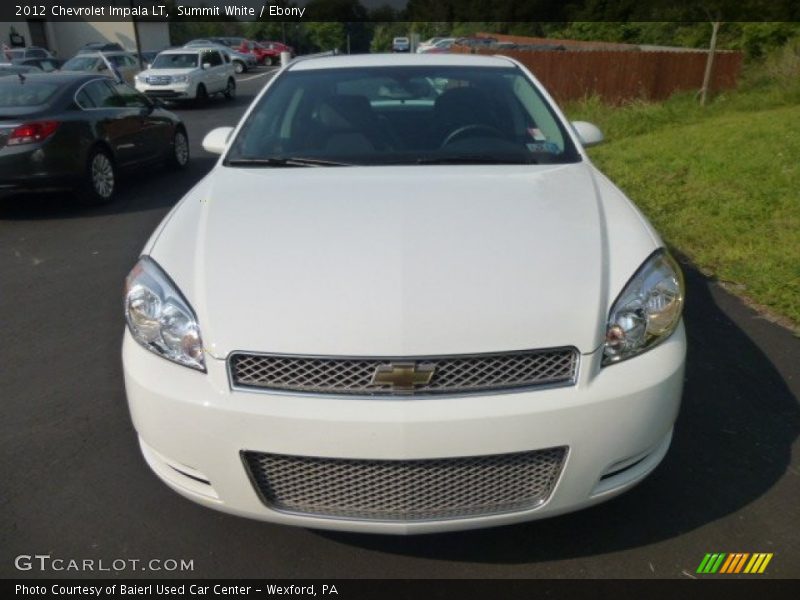 Summit White / Ebony 2012 Chevrolet Impala LT