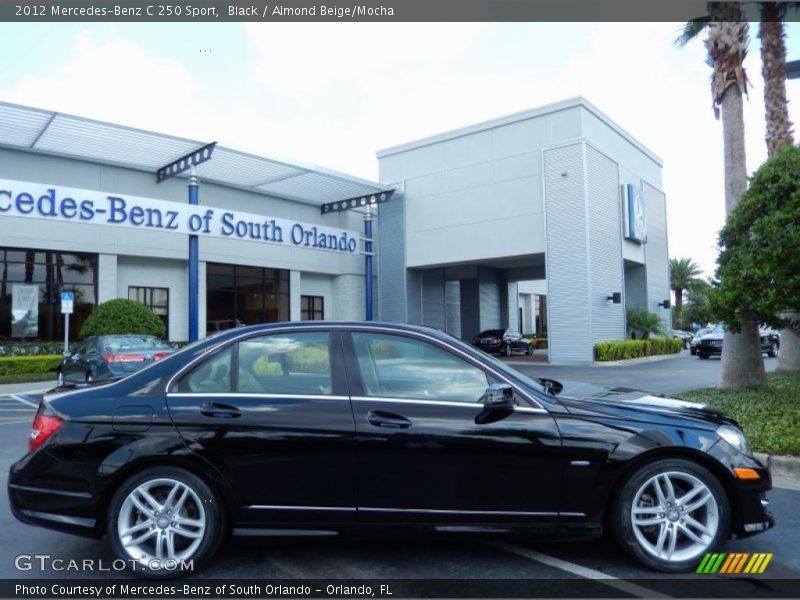 Black / Almond Beige/Mocha 2012 Mercedes-Benz C 250 Sport