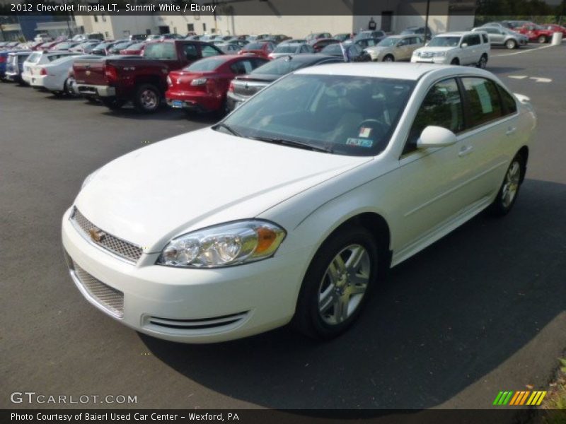 Summit White / Ebony 2012 Chevrolet Impala LT