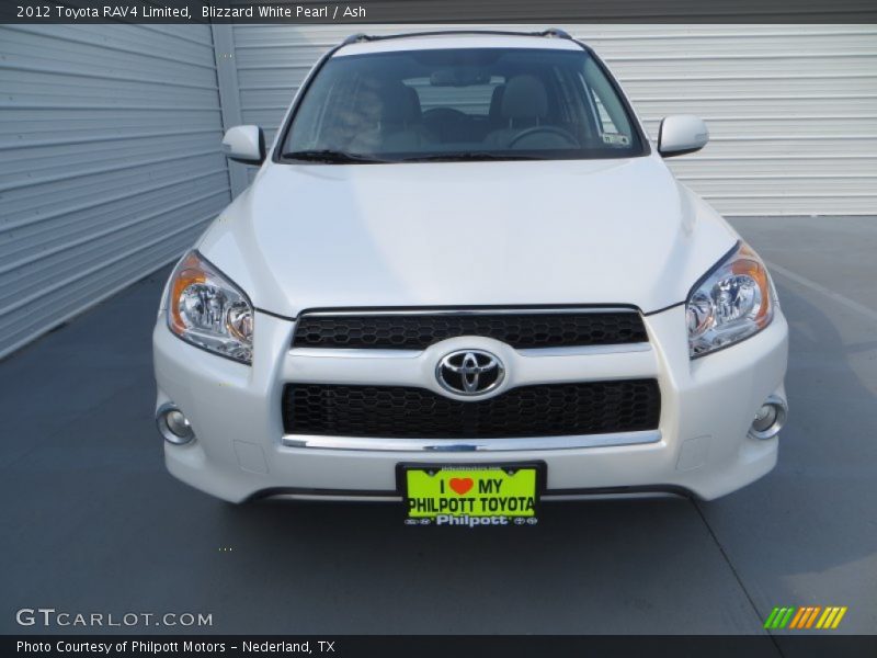 Blizzard White Pearl / Ash 2012 Toyota RAV4 Limited