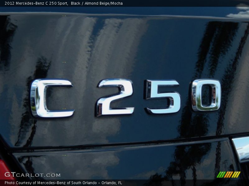Black / Almond Beige/Mocha 2012 Mercedes-Benz C 250 Sport