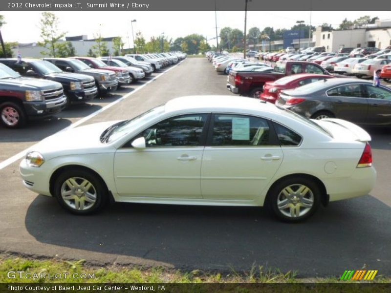 Summit White / Ebony 2012 Chevrolet Impala LT