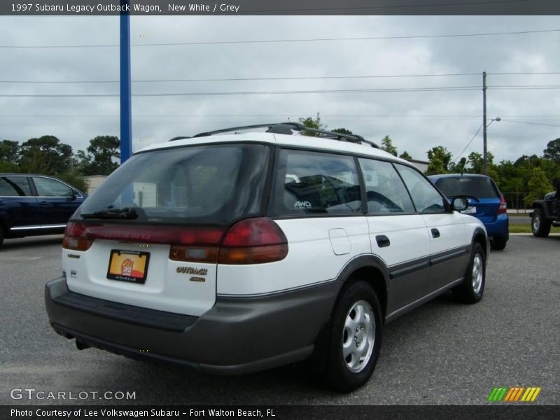 New White / Grey 1997 Subaru Legacy Outback Wagon