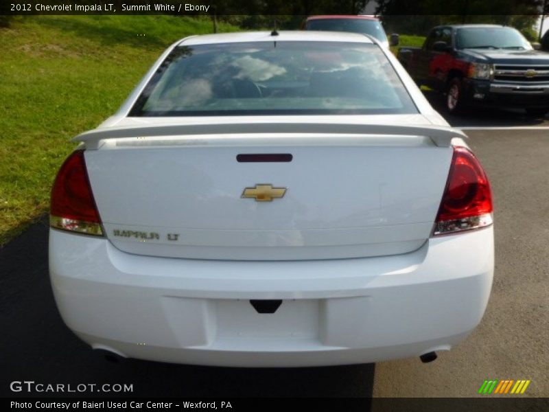 Summit White / Ebony 2012 Chevrolet Impala LT