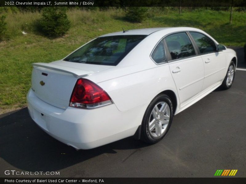 Summit White / Ebony 2012 Chevrolet Impala LT