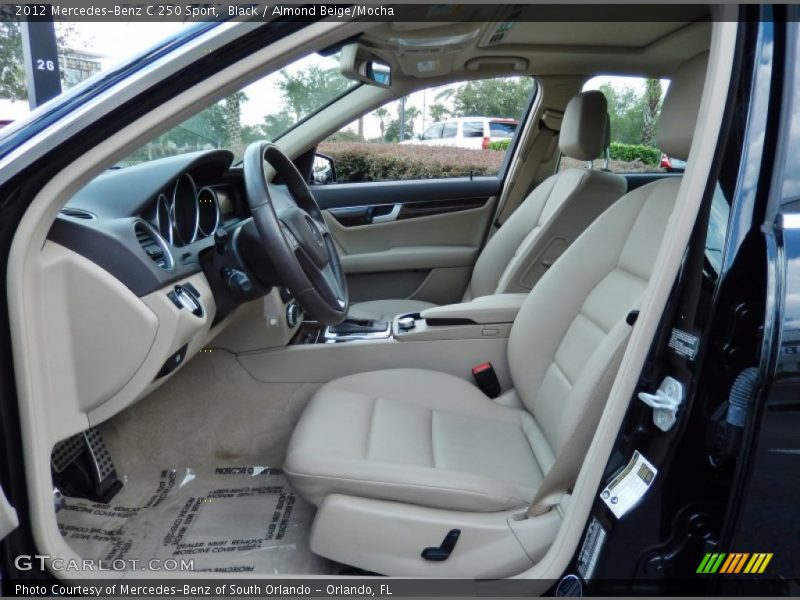Black / Almond Beige/Mocha 2012 Mercedes-Benz C 250 Sport