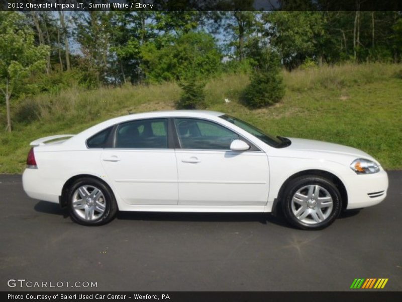 Summit White / Ebony 2012 Chevrolet Impala LT