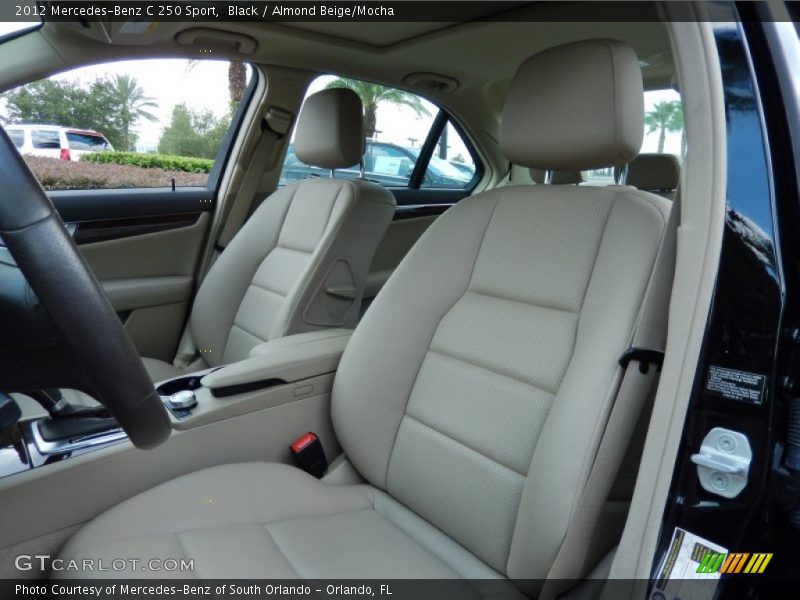 Black / Almond Beige/Mocha 2012 Mercedes-Benz C 250 Sport