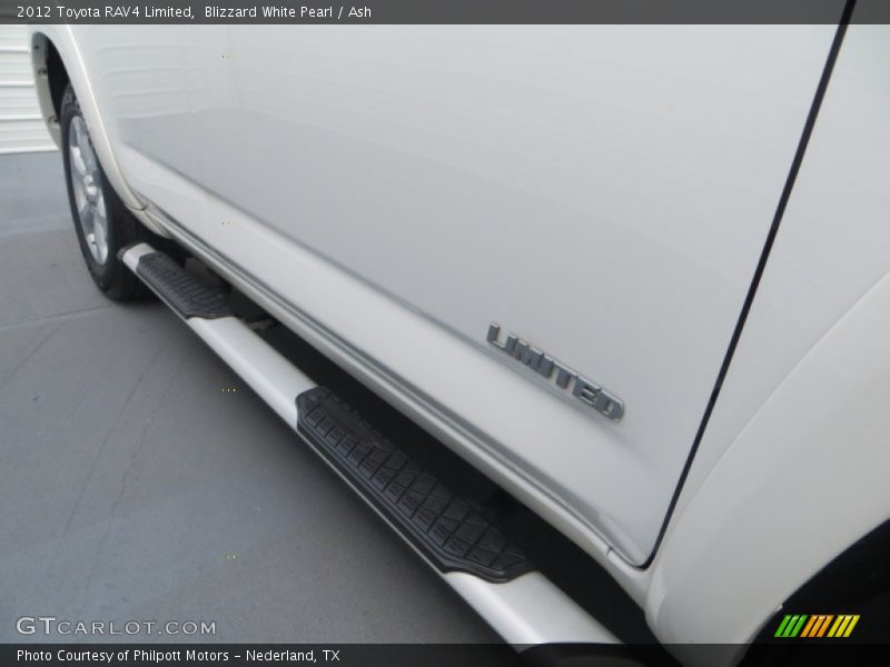 Blizzard White Pearl / Ash 2012 Toyota RAV4 Limited