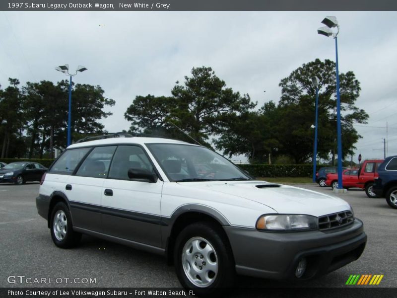 New White / Grey 1997 Subaru Legacy Outback Wagon