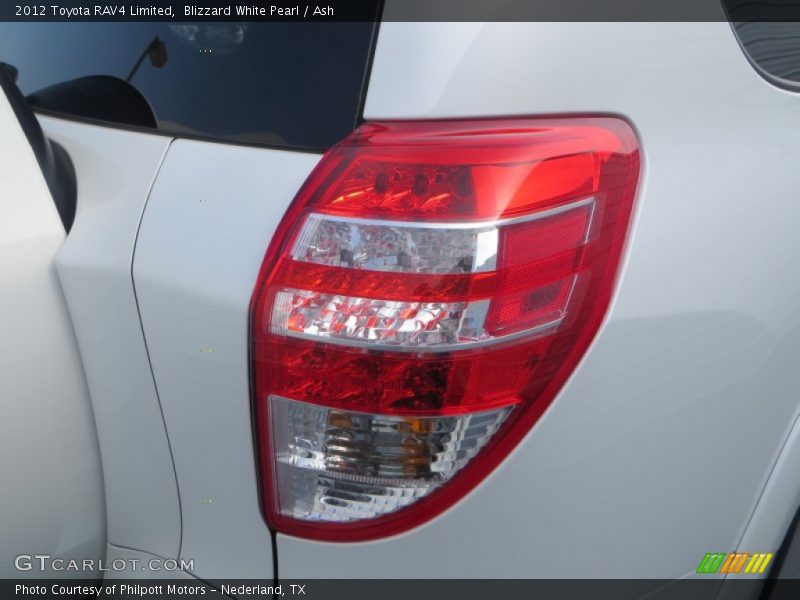 Blizzard White Pearl / Ash 2012 Toyota RAV4 Limited