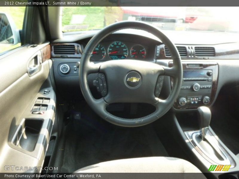 Summit White / Ebony 2012 Chevrolet Impala LT