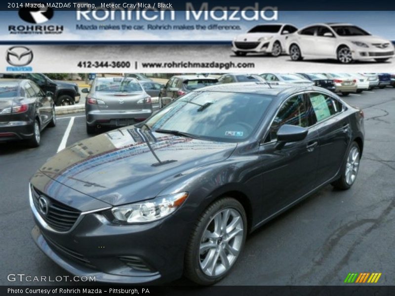 Meteor Gray Mica / Black 2014 Mazda MAZDA6 Touring