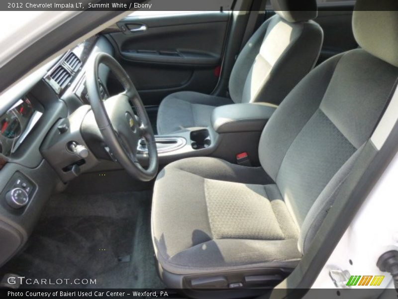 Summit White / Ebony 2012 Chevrolet Impala LT
