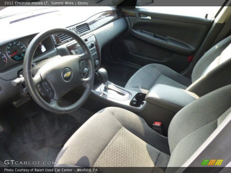 Summit White / Ebony 2012 Chevrolet Impala LT